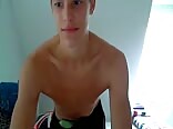 Cute twink porn shows his hot uncut dick
