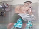 Cute twink porn strips down and shows off his hard dick (no cum)