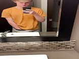 Cutie blond boy smooth wank on cam