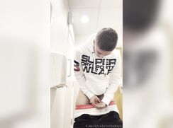 damn horny..pissing and cuming boy