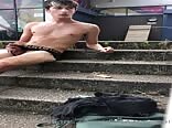 Dare me! Public Urban Jerk Boys Porn