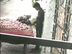 Desi boy doing practice during business hours