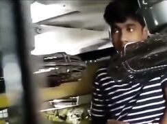 Desi boy into the public transport