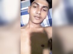 Desi boy practiced in to the bed