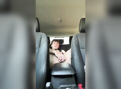 Dildo Fuck In The Car Cum