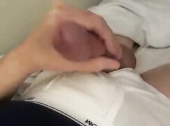 Dnz twink jerks in his tighty whities