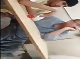 Doesn't know he's being watched! boys porn