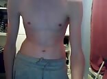 Donkey dick cam boy sucks his own dick