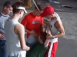 Downtown boygang mean and pissing