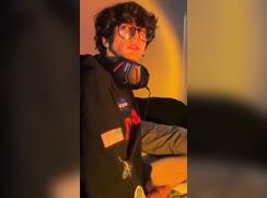 Dude with Glasses Jerks & Cums 190