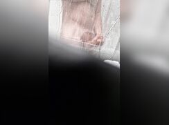 Dutch friend jerks in shower spy