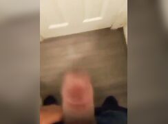 ebony teen plays with his rod and speaks