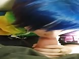 Emo teen sucking friends cock