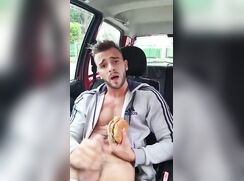 enjoy your meal boys porn cumming on burger