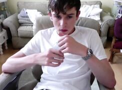 Evan xxx jerks off on cam boy pt1