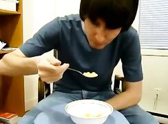 Extra Protein on his breakfast cereal boys porn
