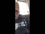 Farmboy shows his big thick cock and oozes some cock milk