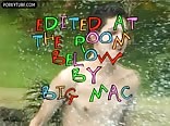 fascinating Latinos at pool gay twinks porn