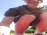 Felix jones flashing his meat outside