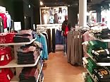 Fetish gay shopping in the mall