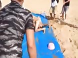 fight on the beach