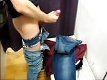 Fingering in the fitting room