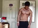 Fit & muscular guy exercises his gay porn tube show