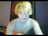 Fit camboy wanking and cumming