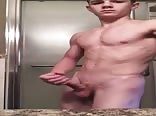 Fit teen milks juicy cock