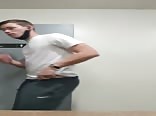 Flasher bathroom twink