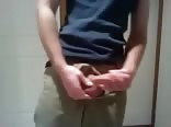Flexing a little then heating off boys porn