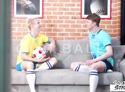 Football mates couch sex videos