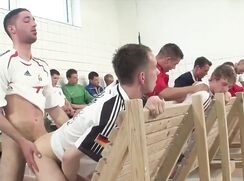 Football-themed powerful fucking