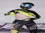Fox Motocross Suit Wank and Cum