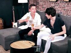 French boys twink have a celebration porn