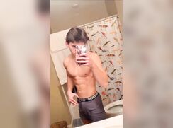 From the bathroom to his bedroom