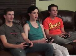Gaming Boys Trio Gay Porn Tube