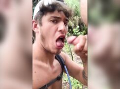 Gay BJ Outside-Cums 223