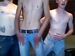 Gay Boys Porn Three Twinks on cam Reup