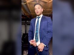Gay Jerks & Cums in a Suit 320