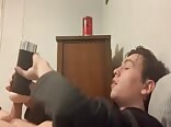 Gay Porn Doesn't Take Him Long With The Toy