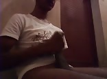 gay porn jerking in bathroom