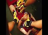 gay porn nike shoe fun and play with sports guy and soccer guy