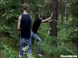 Gay Porn Spanking in the woods
