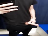 Gay Tube Masturbation in the mall locker room