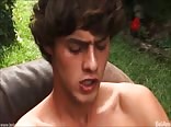 Gay Tube Porn Model Jerks Monster Cock & Waters the Lawn