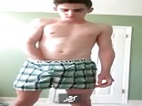 Gay Tube Stripping and stroking my cock 