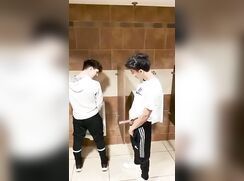 Gay Twinks BJs almost caught 202