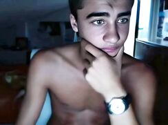 GBT Cute boys' porn with a tan shows off his cock and body - AI Enhanced