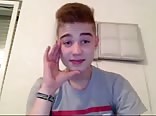 German boy jerks and cums
